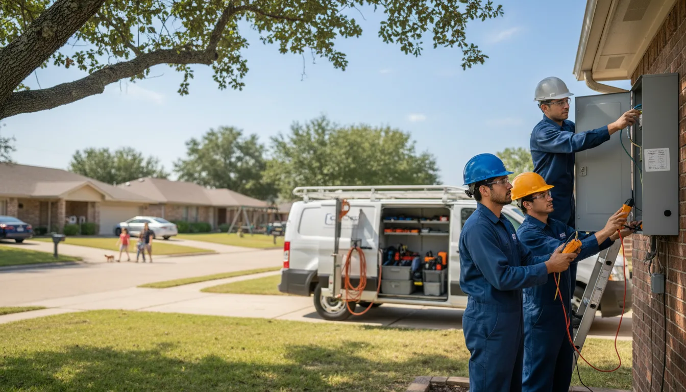 Certified electrician providing emergency electrical services in Grissom Arb, IN